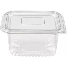 Plastik Kapaklı Kase Saklama Kabı Sızdırmaz Kap 375 cc 100 Adet