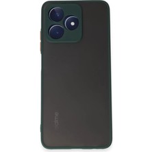 Zemira Home Newface Realme C53 Kılıf Montreal Silikon Kapak - Yeşil