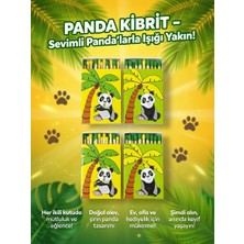 The Kibrit House Panda Model Birleşik Ikili Kibrit 3’lü Set