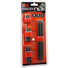 K-Yonlineticaretbug Kınetex KTX-3385 (12IN1) Premıum Bits Matkap Vidalama Uç SET(12PCS=3 Çift Tarafl