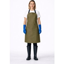 Bekiz Aşçı Kepi Üreticisi Bekiz Suni Deri Su Geçirmez Önlük Bulaşık Kasap Mermerci Endüstriyel Kullanım Için Haki