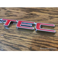 Restinal Honda I-Vtec Kırmızı Amblem Metal 3D Bagaj Kapı Çamurluk Uyumlu Spor Logo 3m Bantlı Vtec Yazı Arma