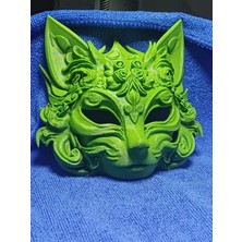 VeraGlobe 3D Tasarım Kişiye Özel Tasarım Mask Ham Beyaz Renkte Gönderilir Boya Size Aittir