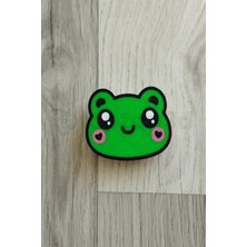 Kurbağa Mobilya Kulpu - 16'lı Sevimli Hayvan Seti No5 - Çocuk Odası Dolap Kulpları (1 Adet)