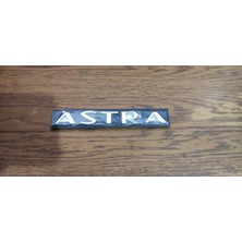 Restinal Opel Astra H Opc Uyumlu Ayrık Harf Bagaj Yazısı Sticker Astra Logo Amblem Seti Parlak Krom 3D Tasarı