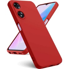 Zemira Home Newface Oppo A38 Kılıf First Silikon - Kırmızı