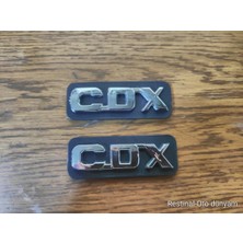 Restinal Opel Corsa B Cdx Uyumlu Yan Kapı Çıtası Arma Sticker Cdx 2 Adet Krom 3D Kabartma A Kalite Logo