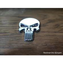 Restinal Volkswagen Golf Polo Passat Punisher Metal Arma Rozet Arka Bagaj Süsleme Aksesuar Yüksek Kalite