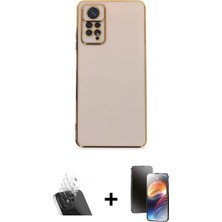 Redmi Note 12 Pro 4g Yankı Serisi - Siyah 3D Antistatik Mat Seramik Nano Ekran Koruyucu + Şeffaf Kamera Lens Koruma Cam