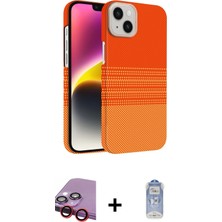 Cepte Toptan iPhone 14 Doruk Serisi - Siyah Joko Magic 5d Cam + Kırmızı Raze Metal Kamera Lens