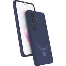 Dukkanıum Newface Samsung Galaxy S26 Plus Regal Magsafe Standlı Kapak - Lacivert