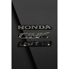 Restinal Honda Civic 1.6 Ies Bagaj Logosu Seti - 3 Adet