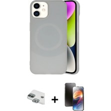 Cepte Toptan iPhone 11 Ufuk Serisi - Siyah 3D Antistatik Mat Seramik Nano Ekran Koruyucu + Yeşil Pers Alüminyum Kamera Lens