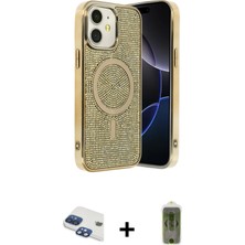 iPhone 11 Eksen Çizgi - Siyah Joko Magic 5d Hayalet Cam + Lacivert Pers Alüminyum Kamera Lens