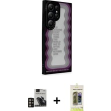 Galaxy S24 Ultra Odak Klasik Serisi - Siyah Joko Magic 5d Hayalet Cam + Gold Pvd Metal Kamera Lens