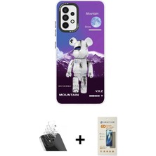 Galaxy A33 5g Siluet Çizgi Koleksiyonu - Siyah 6d Mat Seramik Hayalet Nano Ekran Koruyucu + Şeffaf Kamera Lens Koruma Cam