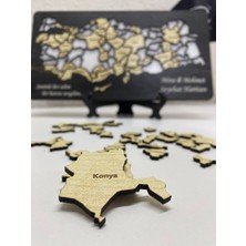 Fırtına Armağan Ahşap Seyahat Haritası - Gezi Hatıra Haritası