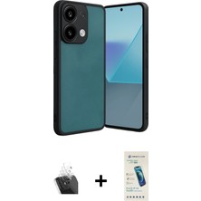 Cepte Toptan Redmi Note 13 4g Kıvılcım Işık Serisi - Şeffaf Pasifik Cam Ekran Koruyucu + Şeffaf Kamera Lens Koruma Cam