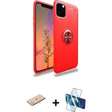 Cepte Toptan iPhone 11 Pro Max Yankı Form Prime - Siyah 3D Antistatik Seramik Nano Ekran Koruyucu + Mavi Renkli Kamera Lens Koruma Cam