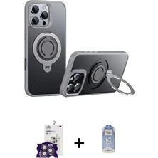 iPhone 16 Pro Max Zirve Çizgi Prime - Siyah Joko Magic 5d Cam + Gümüş Bilvis Titan Kamera Lens