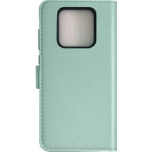 Stylmenplus Newface Tecno Camon 16 Prime Trend S Plus Kapaklı Kılıf - Su Yeşili