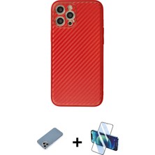 Cepte Toptan iPhone 12 Pro Ahenk Işık - Siyah 3D Antistatik Seramik Nano Ekran Koruyucu + Gökkuşağı Shine Kamera Lens Koruma Cam