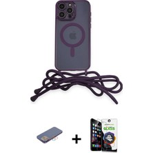 Cepte Toptan iPhone 12 Pro Max Eksen Özel Seri - Şeffaf Temperli Cam Ekran Koruyucu + Pembe Renkli Kamera Lens Koruma Cam