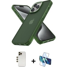 Cepte Toptan iPhone 12 Pro Max Atlas Form - Siyah 3D Antistatik Seramik Nano Ekran Koruyucu + Gold Shine Kamera Lens