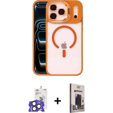 Cepte Toptan iPhone 17 Pro Max Yadigar Asil Koleksiyonu - Siyah Bilvis Hayalet Cam Ekran Koruyucu + Natural Grey Bilvis Titan Kamera Lens