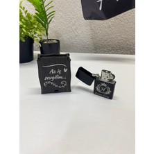 Fırtına Armağan Isme Özel Kişiselleştirilebilir Metal Model Çakmak Seti - Hediyelik Şık Kutu Dahil