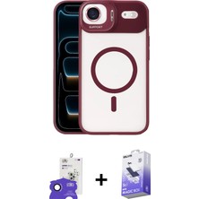 Cepte Toptan iPhone 17 Air Yadigar Asil Koleksiyonu - Siyah Bilvis 5in1 5d Magic Hayalet Cam Ekran Koruyucu + Siyah Bilvis Titan Kamera Lens