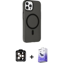 Cepte Toptan iPhone 15 Pro Max Çekirdek Modern Prime - Siyah Bilvis 5in1 5d Magic Hayalet Cam Ekran Koruyucu + Turuncu Pvd Metal Kamera Lens