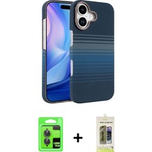 Cepte Toptan iPhone 17 Doruk Serisi - Siyah Joko Magic 5d Hayalet Cam + Gri Raze Metal Kamera Lens