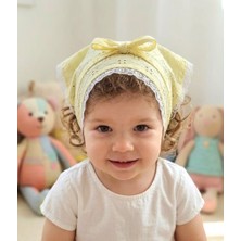 Dantel Detaylı Fisto Kumaş - Çocuk Bandanası – Bağcıklı