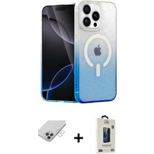 Cepte Toptan iPhone 14 Pro Max Eksen Minimal Özel Seri - Siyah Bilvis Hayalet Cam Ekran Koruyucu + Gümüş Band Metal Kamera Lens