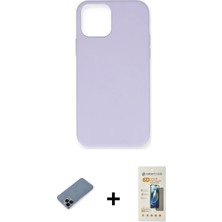 Cepte Toptan iPhone 12 Pro Max Ahenk Serisi - Siyah 6d Mat Seramik Hayalet Nano Ekran Koruyucu + Siyah Shine Kamera Lens Koruma Cam