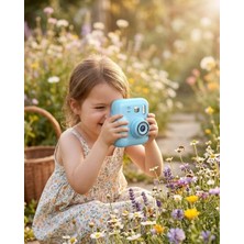 Uravas Store Anında Baskı Yapan Çocuk Kamerası Video Çekim Boyama Kalemli Set