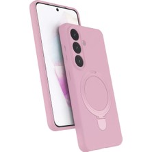 Stylmenplus Newface Samsung Galaxy S26 Regal Magsafe Standlı Kapak - Açık Pembe