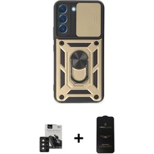 Cepte Toptan Galaxy S24 Ahenk Klasik - Siyah 6d Antistatik Mat Seramik Hayalet Nano Ekran Koruyucu + Derin Mor Pvd Metal Kamera Lens