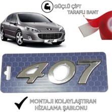 Restinal Peugeot 407 Yazısı Krom Bagaj Yazısı 1. Sınıf Kalite Ithal