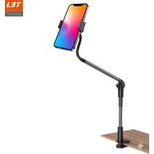 Jolita iPhone 13 Uyumlu Profesyonel Metal Akrobat Telefon Tutucu 360° Hareketli Masaüstü Standı
