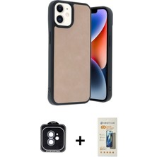 Cepte Toptan iPhone 11 Kıvılcım Işık Serisi - Siyah 6d Mat Seramik Hayalet Nano Ekran Koruyucu + Mavi Pvd Metal Kamera Lens
