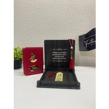 Fırtına Armağan Kişiye Özel Ahşap Kutulu Yasin Kitabı Seti | Tesbih ve Ahşap Ayraçlı Islami Hediye Seti