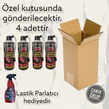 Restinal Lastik Şişirme Hızlı Tamir Kiti 4 Adet ve Lastik Parlatıcı Hediyeli