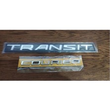 Restinal Transit Courier Bagaj Yazısı 2li Takım Transit Courier Arka Bagaj Yazısı Takım Yeni Model Bantlı