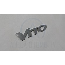 Restinal Mercedes Vito W639 2003-2013  Uyumlu Bagaj Yazısı Krom