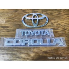 Restinal Toyota Corolla Bagaj Yazısı ve Arka Arma -2000-2002 Terra Uyumlu (553767980)