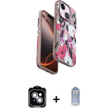 Cepte Toptan iPhone 14 Siluet Doku - Siyah Joko Magic 5d Cam + Gümüş Pvd Metal Kamera Lens