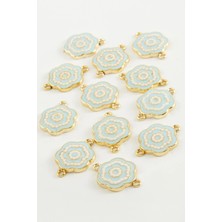 Ronanna Çiçek Çift Kulplu Mineli Bileklik ve Kolye Ucu Aparatı 1 Adet