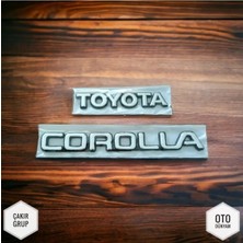 Restinal Toyota A101 Kasa Bagaj Yazıs Arka 1992 - 2006 Toyota Corolla 2'li Takım Corolla Toyota